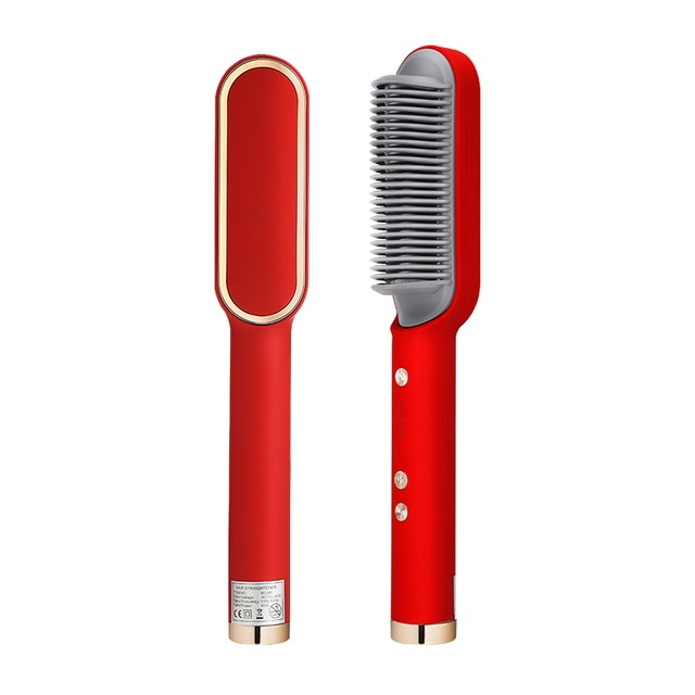 Electric Heat Comb Straightener Curler